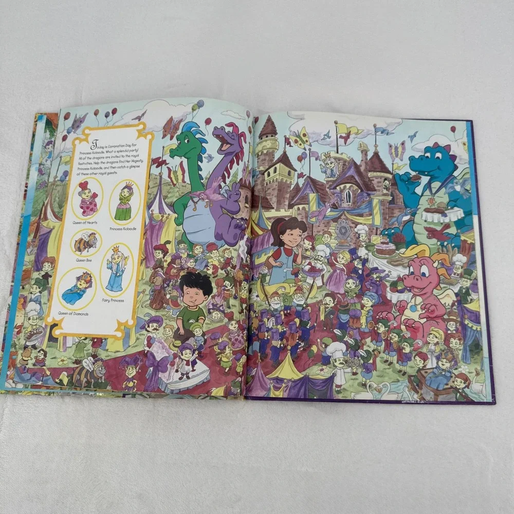 Dragon Tales Look and Find Book Vintage Y2K 2002 Hardcover Kids Picture Book